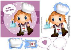 Birthday Chef and Cake