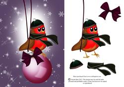 Robin on Bauble