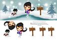 Ice Skater in a Winter Wonderland