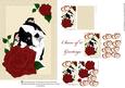 Boston Terrier Dog with Roses Card Kit