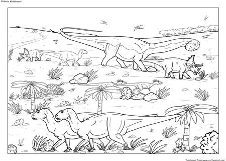 Dino Colour Poster