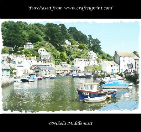 Polperro Harbour Water Colour