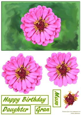 Pink Flower Pyramid