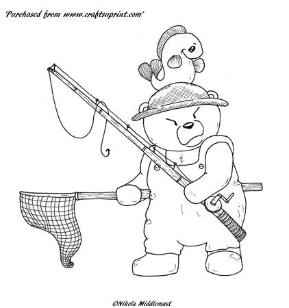 Grumpy Bear Goes Fishing