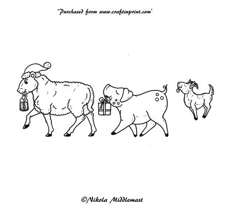 Farm Animals Christmas