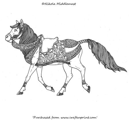 Trotting Horse Sketch