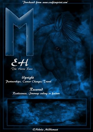 Rune Horse Head Front