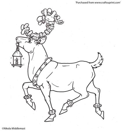 Reindeer with Lantern