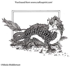 Dragon Stepping from the Frame