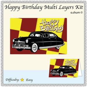 Happy Birthday - Classic Car