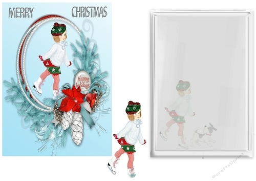 blue retro christmas