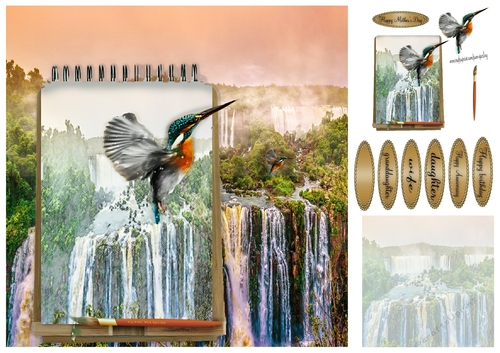 kingfisher painting