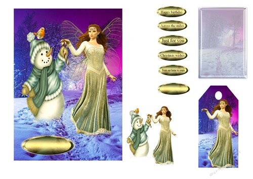 snowman and the fairy