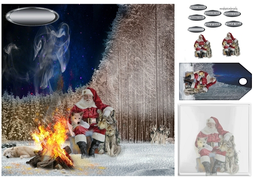 Santa and the wolves