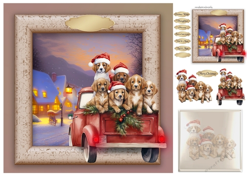 Christmas puppies