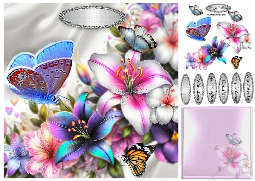 butterflies and flowers
