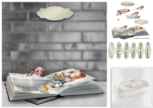 baby book, bath then bed