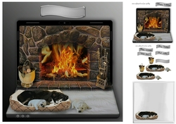 by the fire-side 