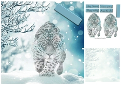 leopard in the snow