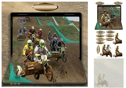 motocross and sidecar