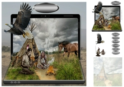 at the teepee