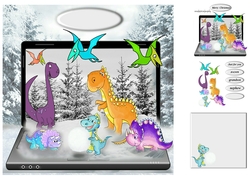 Christmas dino