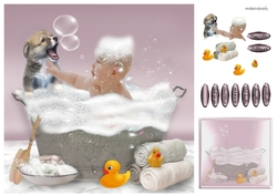 bathtime girl