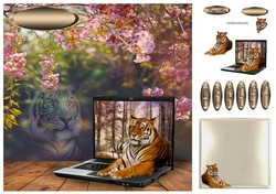 tiger in bloom