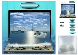 out at sea