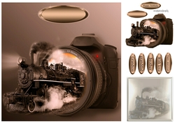 train out of a camera