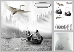 fishing in the mist