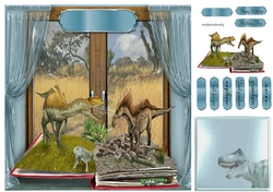 Dino pop-up book