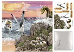 dinos at the beach