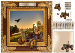 antique tractor