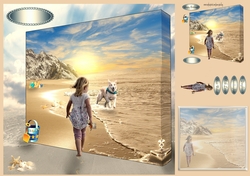 at the beach