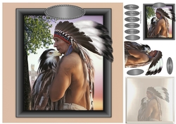 Indian and the eagle