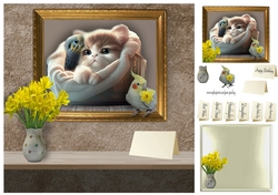 daffodils on the shelf