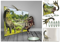 dinos out of the tv