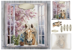 horse at the window