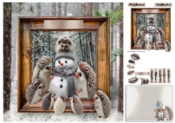 snowman and the hedgehogs