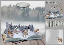 whippets in the snow