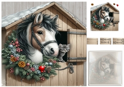 horse and kitten