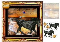 horses on the run