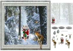 santa in the woods