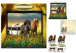 horses in the meadow