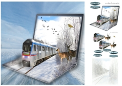 winter train ride