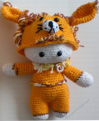 Amigurumi Lion Onesie Doll