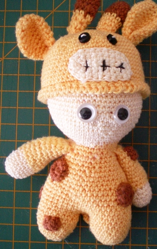 Amigurumi Giraffe Onesie Doll