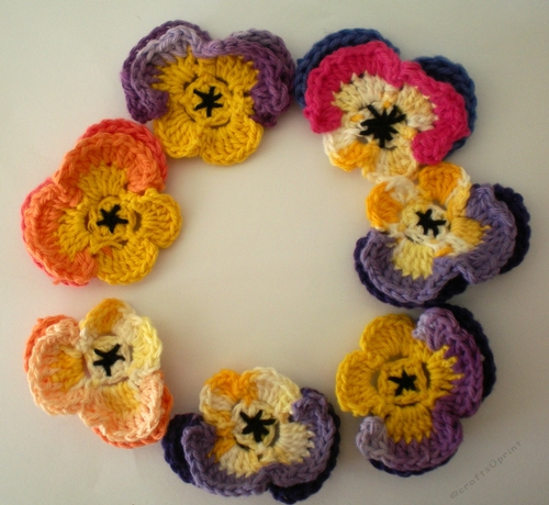 Crochet A little Piece of Pansy Magic