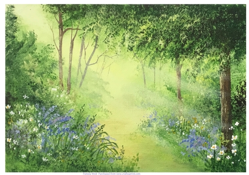 Bluebells 2 Original art for designer resources or card toppers